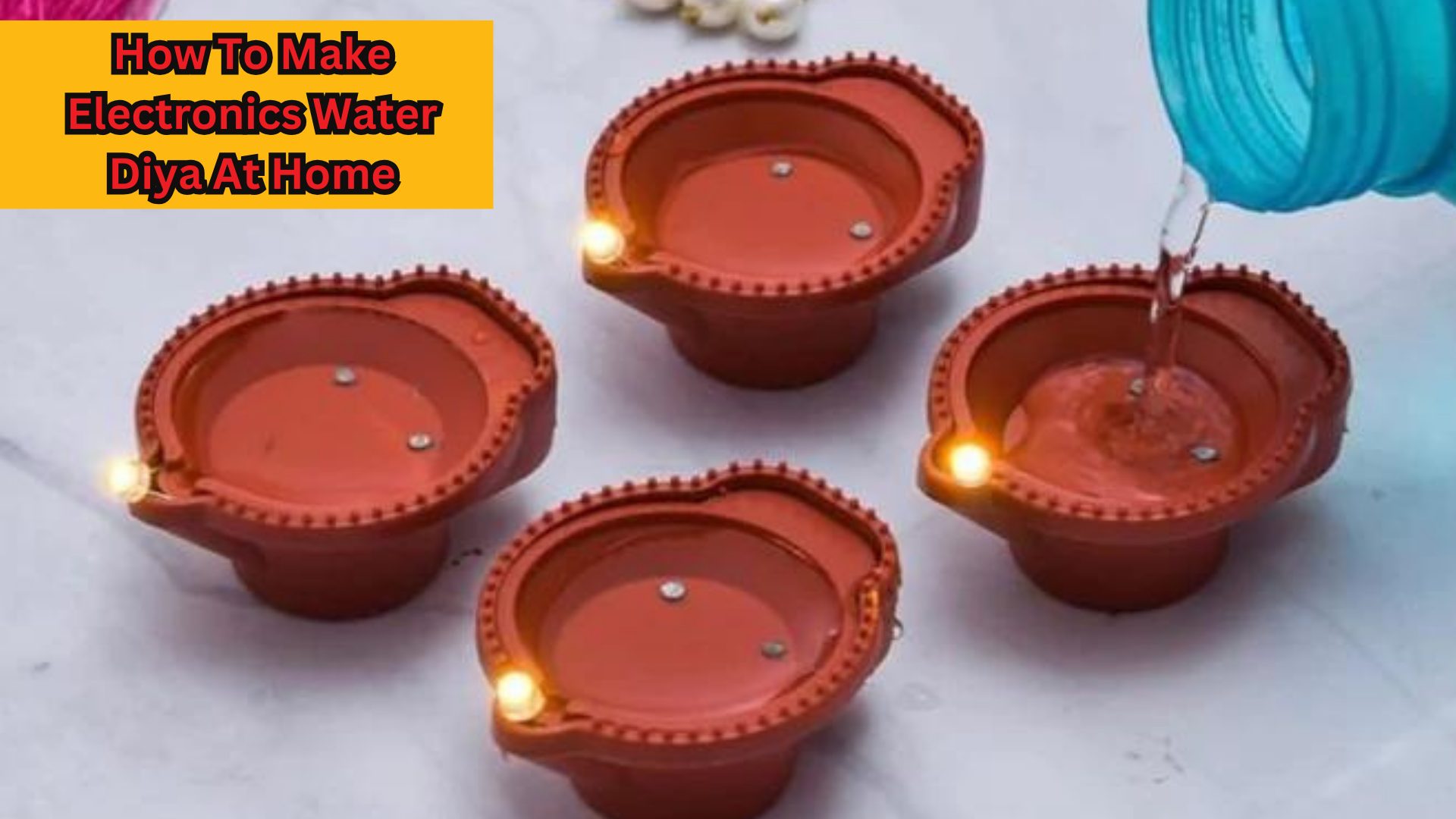 How To Make Electronics Water Diya At Home